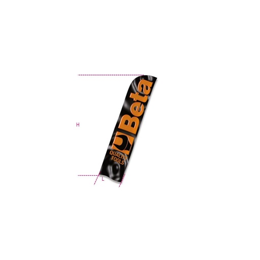 Beta | 9561VV | Beachvlag, 3,50x0,75 m, met mast | 095610101