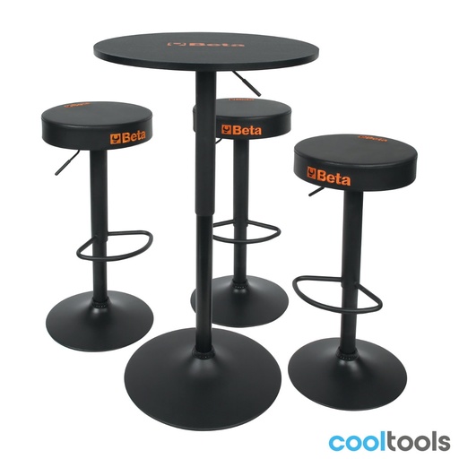 Beta | 9566K | Meubelset, tafel en drie verstelbare krukken | 095660500