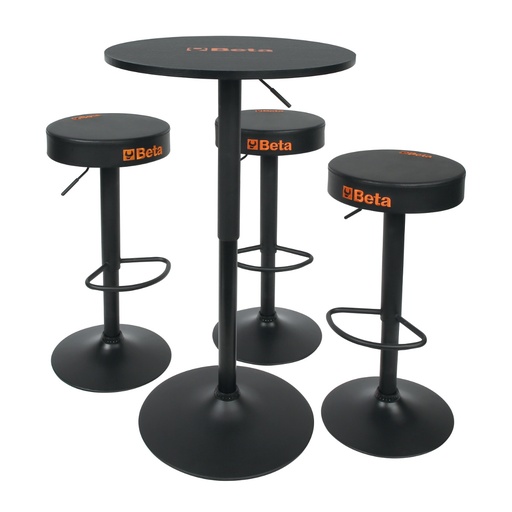 Beta | 9566K | Meubelset, tafel en drie verstelbare krukken | 095660500