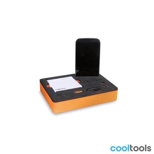 Beta | 9588M | Zacht foam inleg met 1 pen en 2 notitieblokken