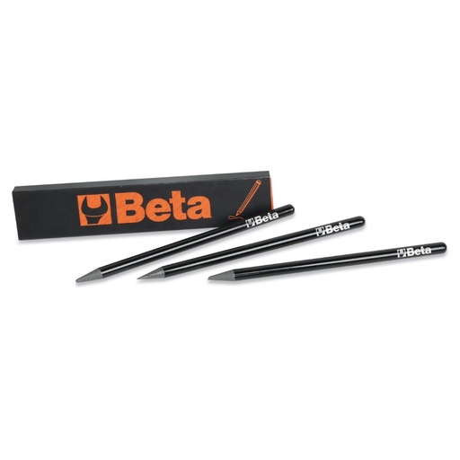 Beta | 9592MG/3 | Etui met 3 volledig grafieten potloden, zwart | 095920103