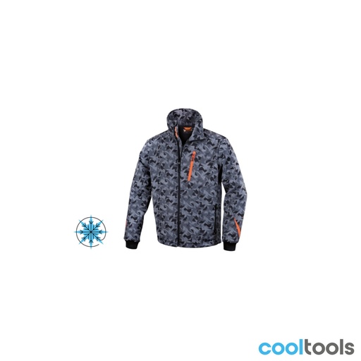 Beta | 7658CM | Softshell jas, camouflagegrijs
