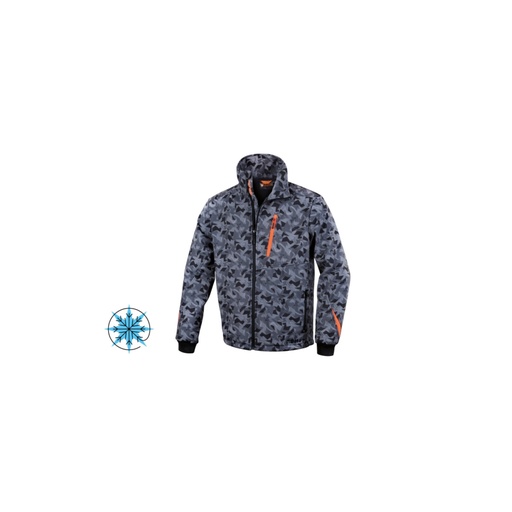Beta | 7658CM | Softshell jas, camouflagegrijs