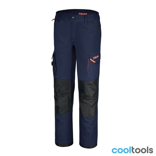 Beta | 7818BL | Werkbroek, multipocket-model, met stretch-inzetstukken, blauw