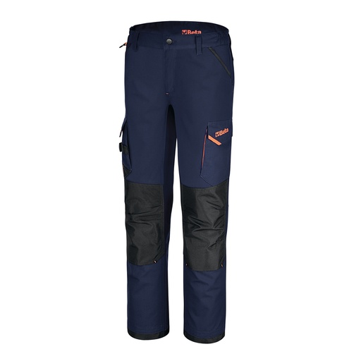 Beta | 7818BL | Werkbroek, multipocket-model, met stretch-inzetstukken, blauw