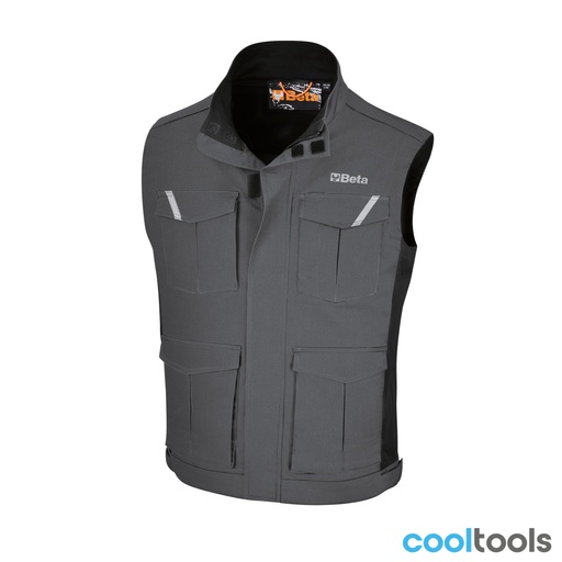 Beta | 7937MG | Bodywarmer, 100% katoen, grijs