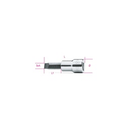 Schroevendraaierdoppen voor sleufschroeven, 3/8" (1X5,5)