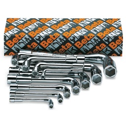 11- of 25-delige set gebogen pijpsleutels, beide zijden zeskant (25-delig (6-32 mm))