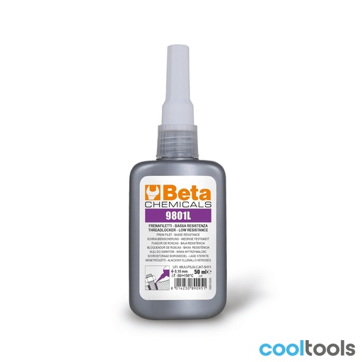 Beta | 9801L | Schroefdraadborgmiddel lage sterkte