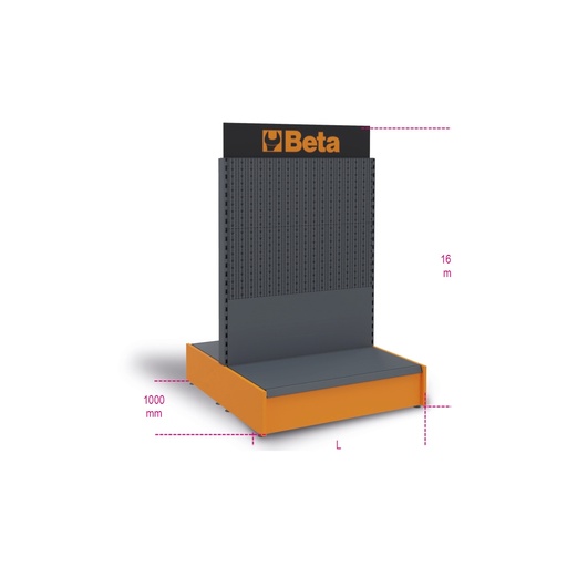 Beta | C64G | Gondola-display voor kleding en schoenen