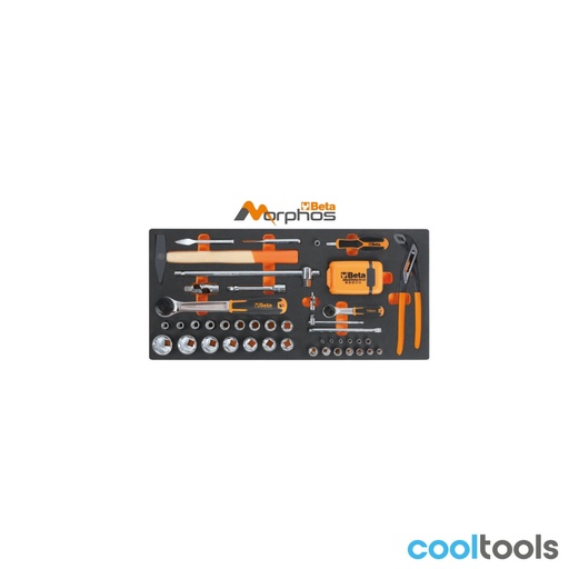 Beta | MC20MH | EVA-foam inlegmodule met 1/4" en 1/2" doppen