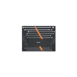 EVA-foam module met T-sleutels met cardangewricht en zeskantdop (Met gereedschap)