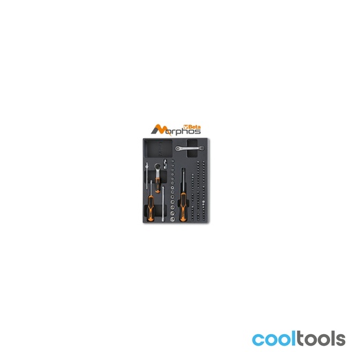 Beta | T85MH | ABS-inlegmodule met zeskantdoppen en 1/4" bits