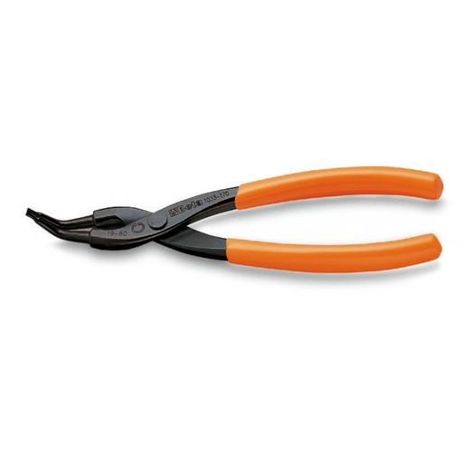 Beta | 1033 | Borgveertang voor gaten, 45° gebogen bekken, PVC-handgreep