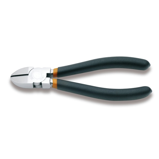 Beta | 1082 | Zijkniptang, verchroomd, met dubbele anti-slip PVC-handgreep