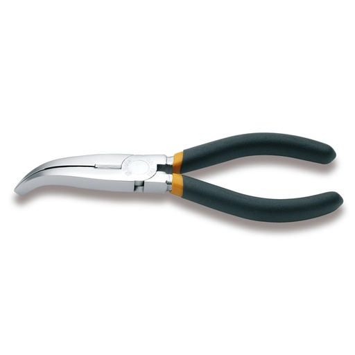 Beta | 1164 | Telefoontang met lange platte gebogen bekken, verchroomd, dubbele PVC-handgreep