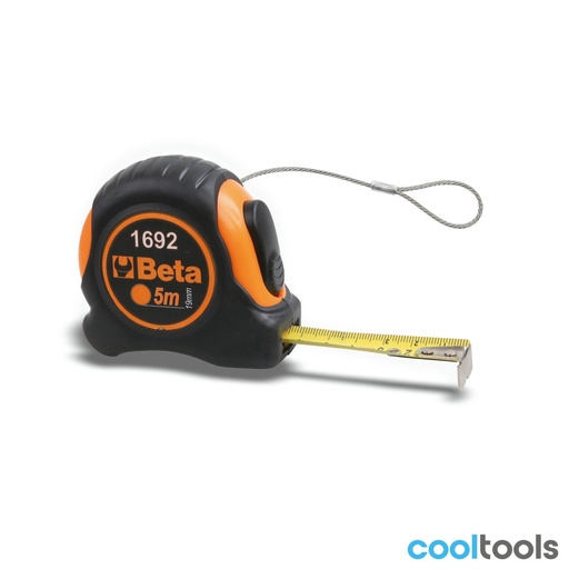 Beta | 1692HS | Rolbandmaat met schokbestendig ABS-huis, stalen meetlint, klasse II, H-SAFE