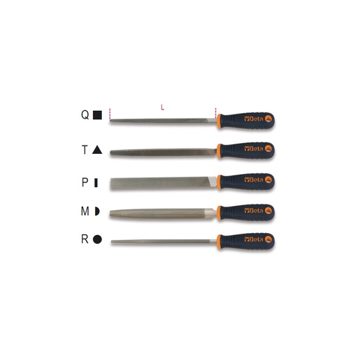 Beta | 1719BMA10 | Halfzoete vijl, 10 inch, met kunststof handgreep