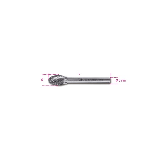 Beta | 426MD/OV | Hardmetalen frezen, ovale vorm