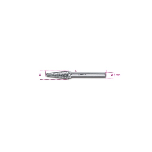 Beta | 426MD/TA | Hardmetalen frezen, spitse kegelvorm