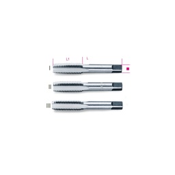 Handtappen, grove spoed, metrische draad, verchroomd staal (2 mm)