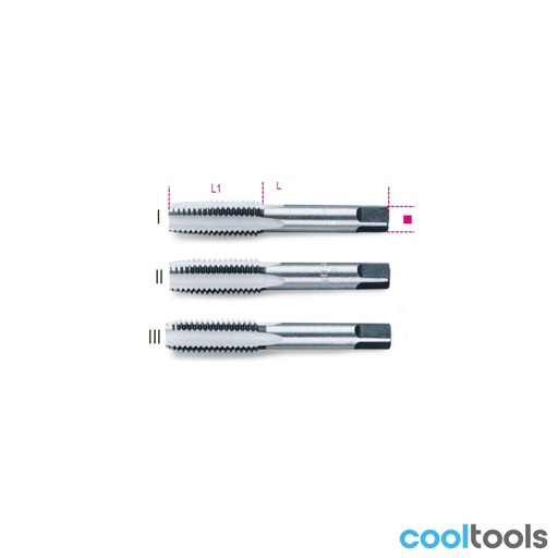 Beta | 430 | Handtappen, grove spoed, metrische draad, verchroomd staal