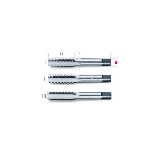 Beta | 430 | Handtappen, grove spoed, metrische draad, verchroomd staal