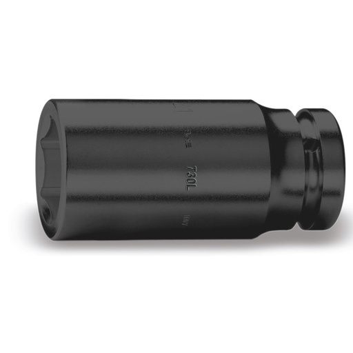 Beta | 730L | Slagdoppen 1.1/2", zeskant, lang, gefosfateerd