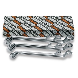 Set ringsleutels, diep gebogen, metrisch (8-delig (6-22 mm))