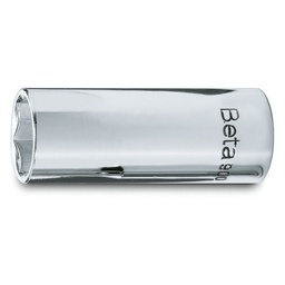 Dopsleutels zeskant 1/4", lange uitvoering (4)