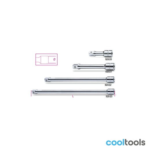 Beta | 920/20-920/23 | Verlengstukken 1/2"