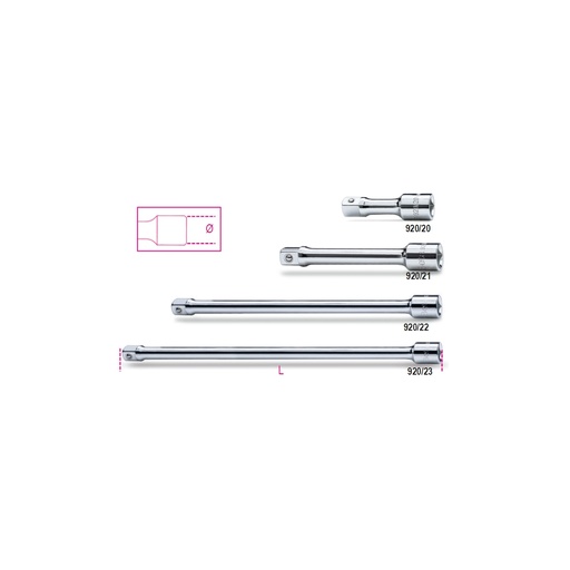 Beta | 920/20-920/23 | Verlengstukken 1/2"