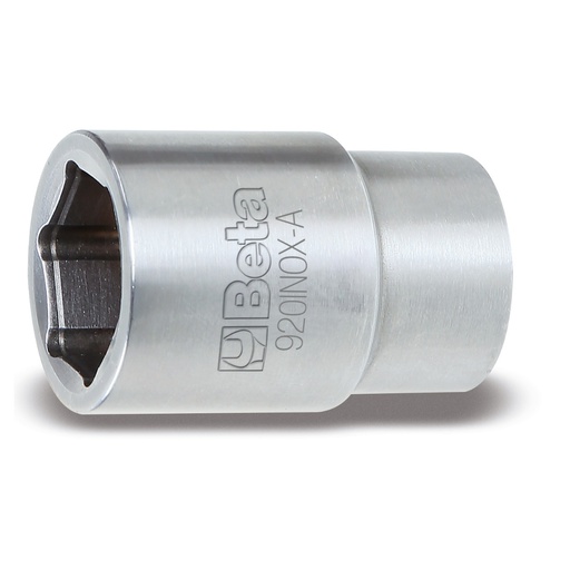Beta | 920INOX-A | Zeskant dopsleutels 1/2" aandrijfvierkant, roestvast staal