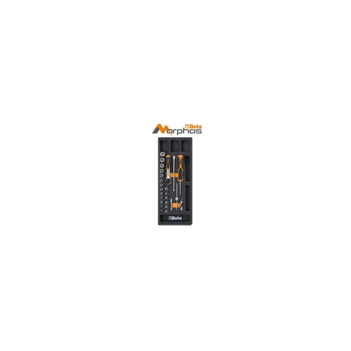 Beta | M91MH | EVA-foam inlegmodule met 1/4" inbusdoppen