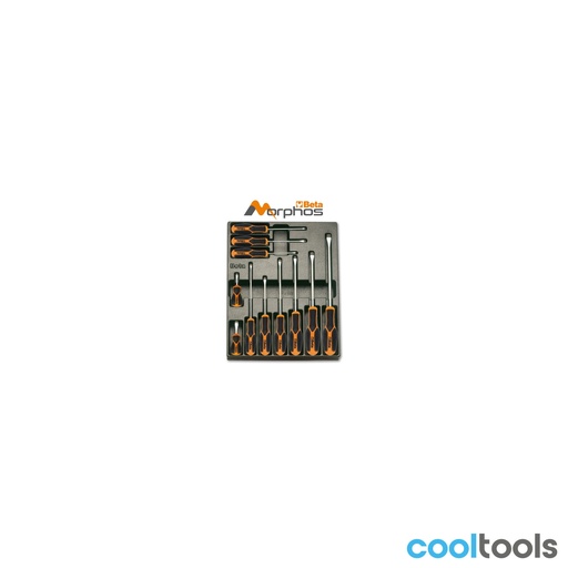 Beta | T167MH | ABS-inlegmodule met Morphos-schroevendraaiers voor sleufschroeven