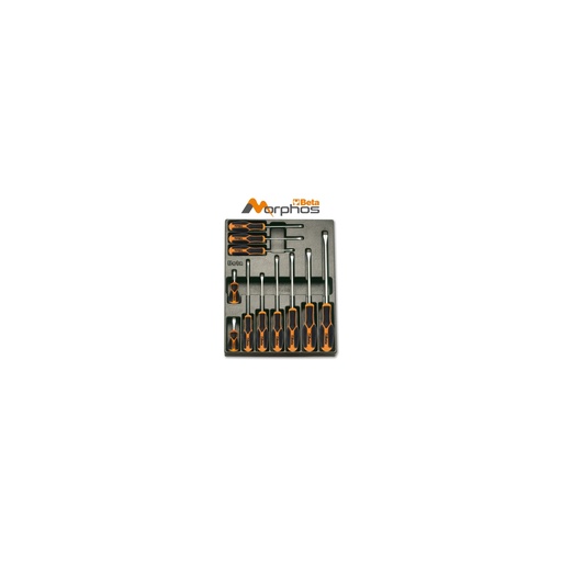 Beta | T167MH | ABS-inlegmodule met Morphos-schroevendraaiers voor sleufschroeven