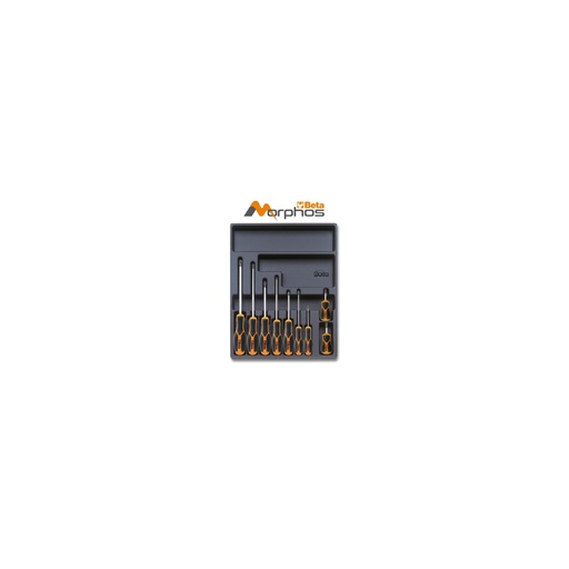 Beta | T168MH | ABS-inlegmodule met Morphos-schroevendraaiers voor kruiskopschroeven