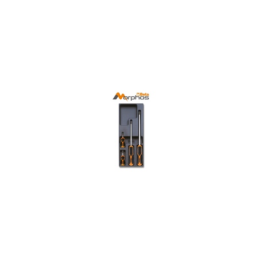 Beta | T204MH | ABS-inlegmodule met Morphos-schroevendraaiers voor kruiskopschroeven