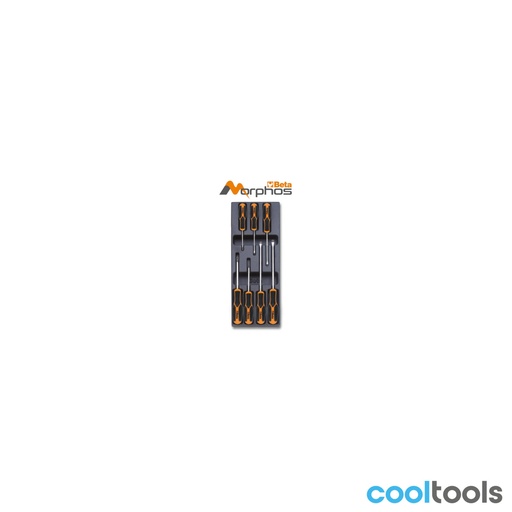 Beta | T208MH | ABS-inlegmodule met Morphos-schroevendraaiers voor sleuf- en kruiskopschroeven