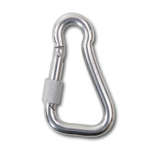 Beta | 8276G | Asymmetrische karabijnhaak met borgring, RVS AISI 316