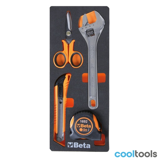 Beta | M292 | Zachte foam inlegbak met gereedschapsassortiment