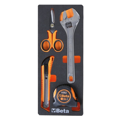 Beta | M292 | Zachte foam inlegbak met gereedschapsassortiment