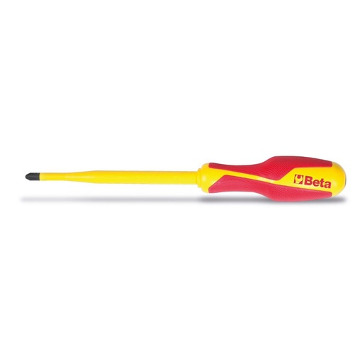 Beta | 1272MQF | Slanke schroevendraaier voor Phillips® kruiskopschroeven, geïsoleerd