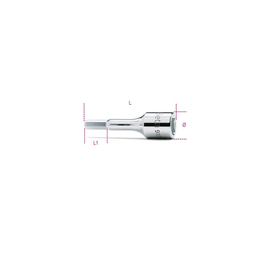 Beta | 910ME | Schroevendraaierdoppen voor inbusschroeven, 3/8"