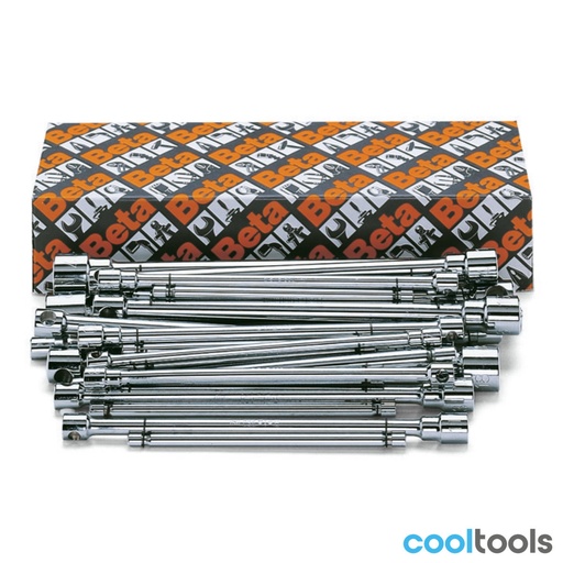 Beta | 950/S | Set T-dopsleutels met schuifstang, 9-delig (7-19 mm) of 14-delig (6-22 mm)