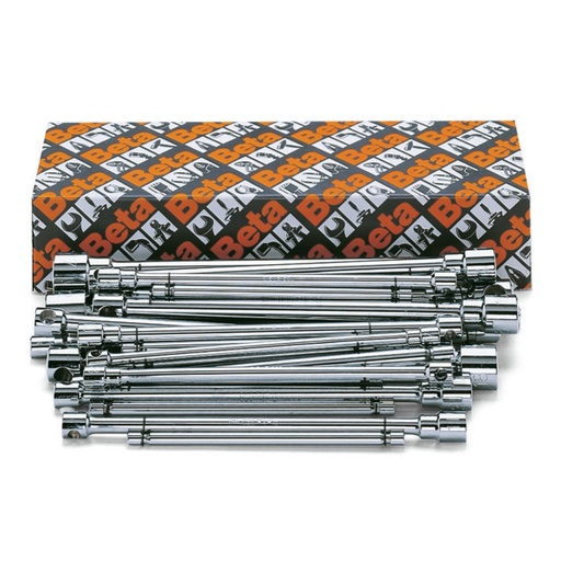 Beta | 950/S | Set T-dopsleutels met schuifstang, 9-delig (7-19 mm) of 14-delig (6-22 mm)