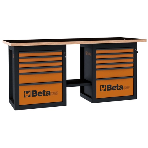 Beta | C59B | Endurance werkbank met 2 ladenblokken met 6 laden