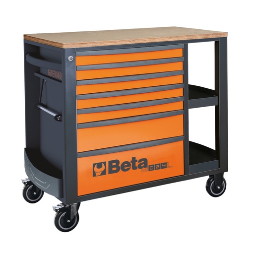 Beta | RSC24L/7 | Verrijdbare werkbank met 7 laden en legborden