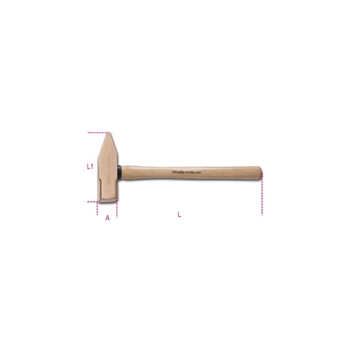 Beta | 1370BA | Vonkvrije bankhamer met houten steel | 013700805