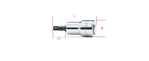 Beta | 910TX | Schroevendraaierdoppen voor Torx-schroeven, 3/8"